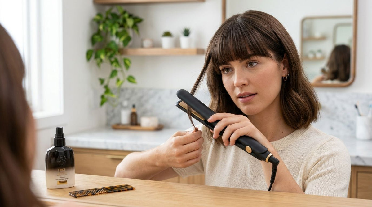 Hair straighteners for fringe touch-ups