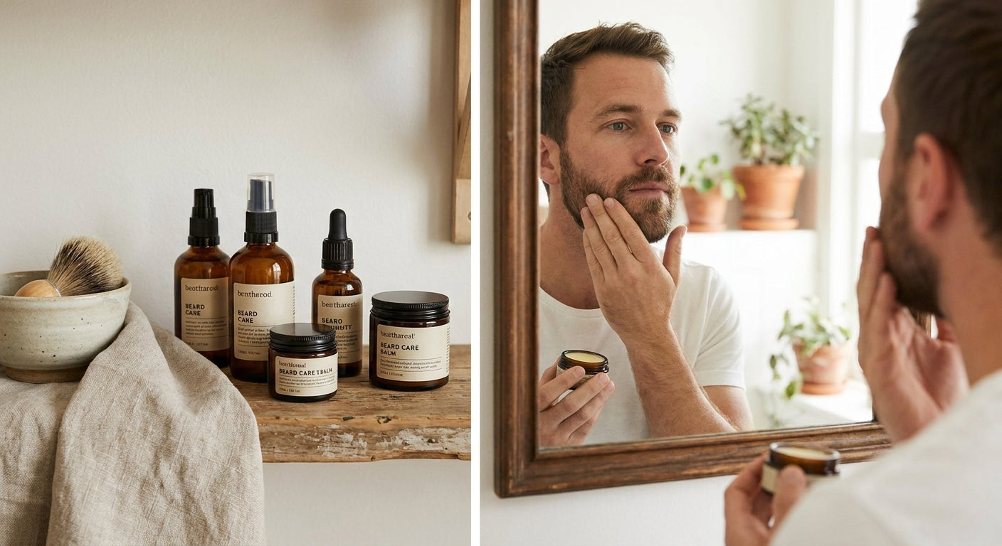 Beard care products for sensitive skin