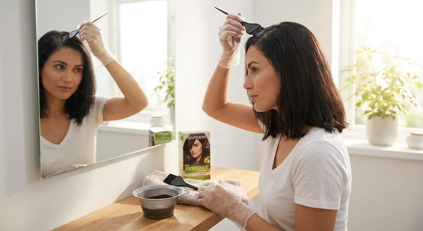 How to touch up roots at home