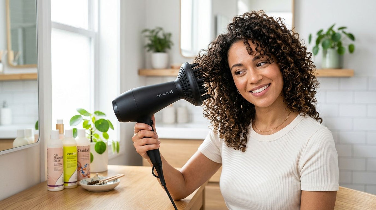 Diffuser attachments for curly hair dryers