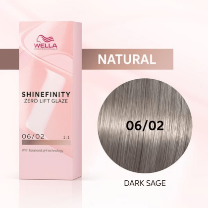 Wella Professionals - Shinefinity 06/02 Dark Sage 60ml – front of pack