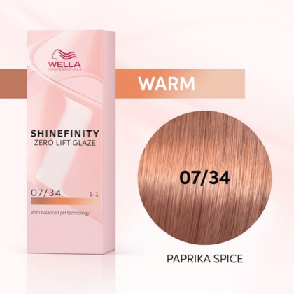 Wella Professionals - Shinefinity 07/34 Paprika Spice 60ml – front of pack