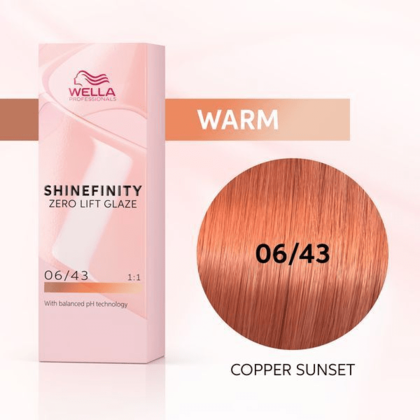 Wella Professionals - Shinefinity 06/43 Copper Sunset 60ml – front of pack