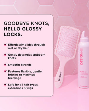 DesignMe Paddle Hair Brush Pink - image 2