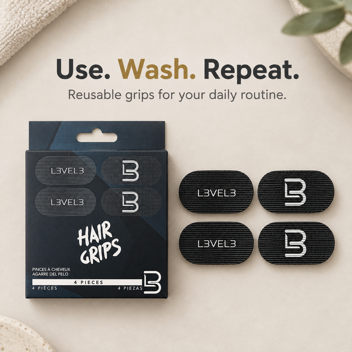L3VEL3 Hair Grips how to use