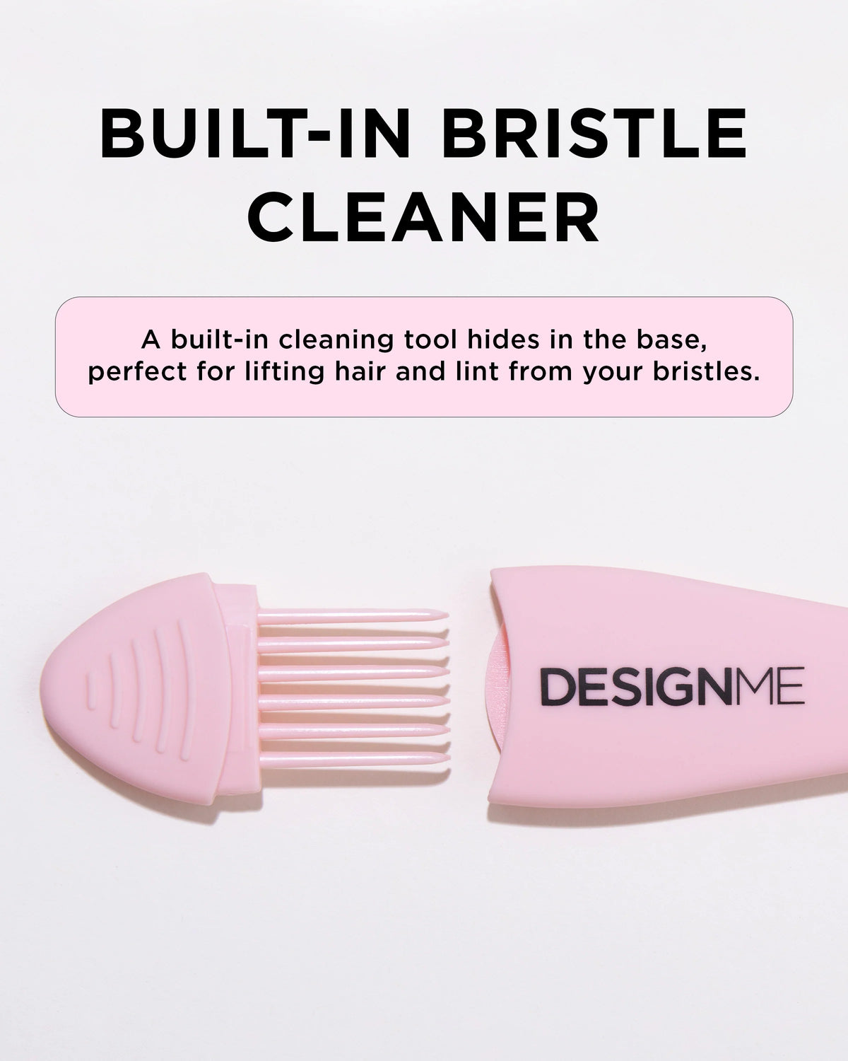 DesignMe Paddle Hair Brush Pink - image 3