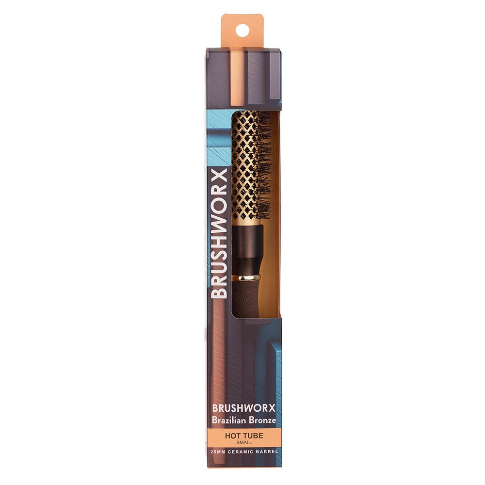 Brushworx - Brazilian Bronze Hot Tube Brush Trio Bundle – Brushworx Brazilian Bronze Hot Tube Brush - Small 40mm (detail)