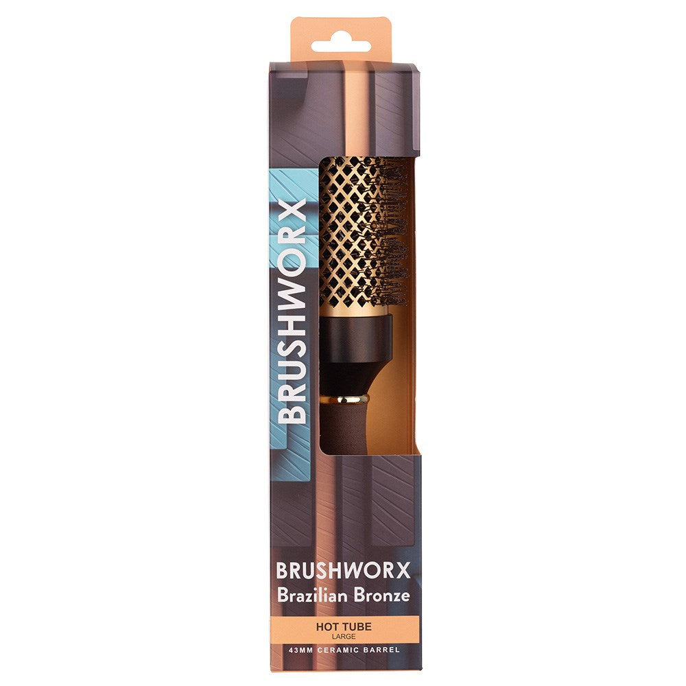 Brushworx - Brazilian Bronze Hot Tube Brush Trio Bundle – Brushworx Brazilian Bronze Hot Tube Brush - Large 60mm (detail)