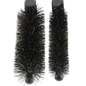 Brushworx - Styler Small Bottle Bristle Hair Brush - Black 25mm