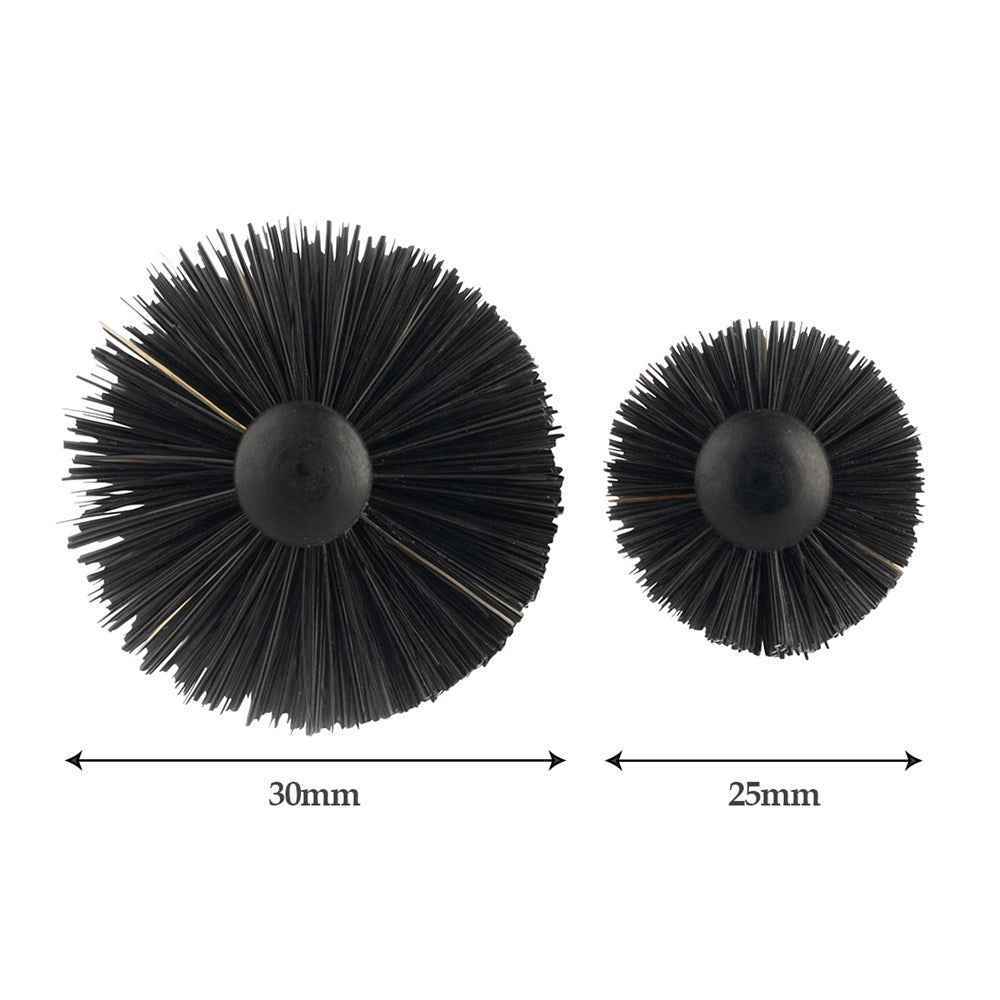 Brushworx - Styler Small Bottle Bristle Hair Brush - Black 25mm