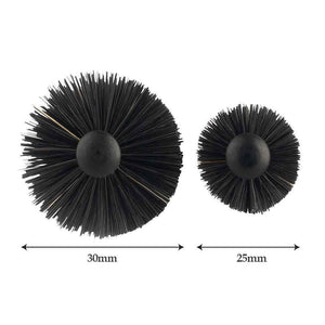 Brushworx - Styler Small Bottle Bristle Hair Brush - Black 25mm