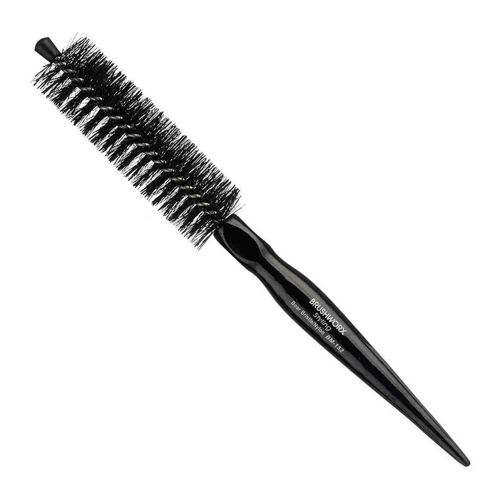 Brushworx - Styler Medium Bottle Brush - Black 30mm