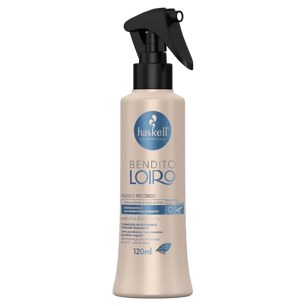 Haskell - Bendito Loiro Shampoo, Conditioner, Mask & Fluid Quad Bundle – Haskell Bendito Loiro (Blessed Blond) Fluid 120ml