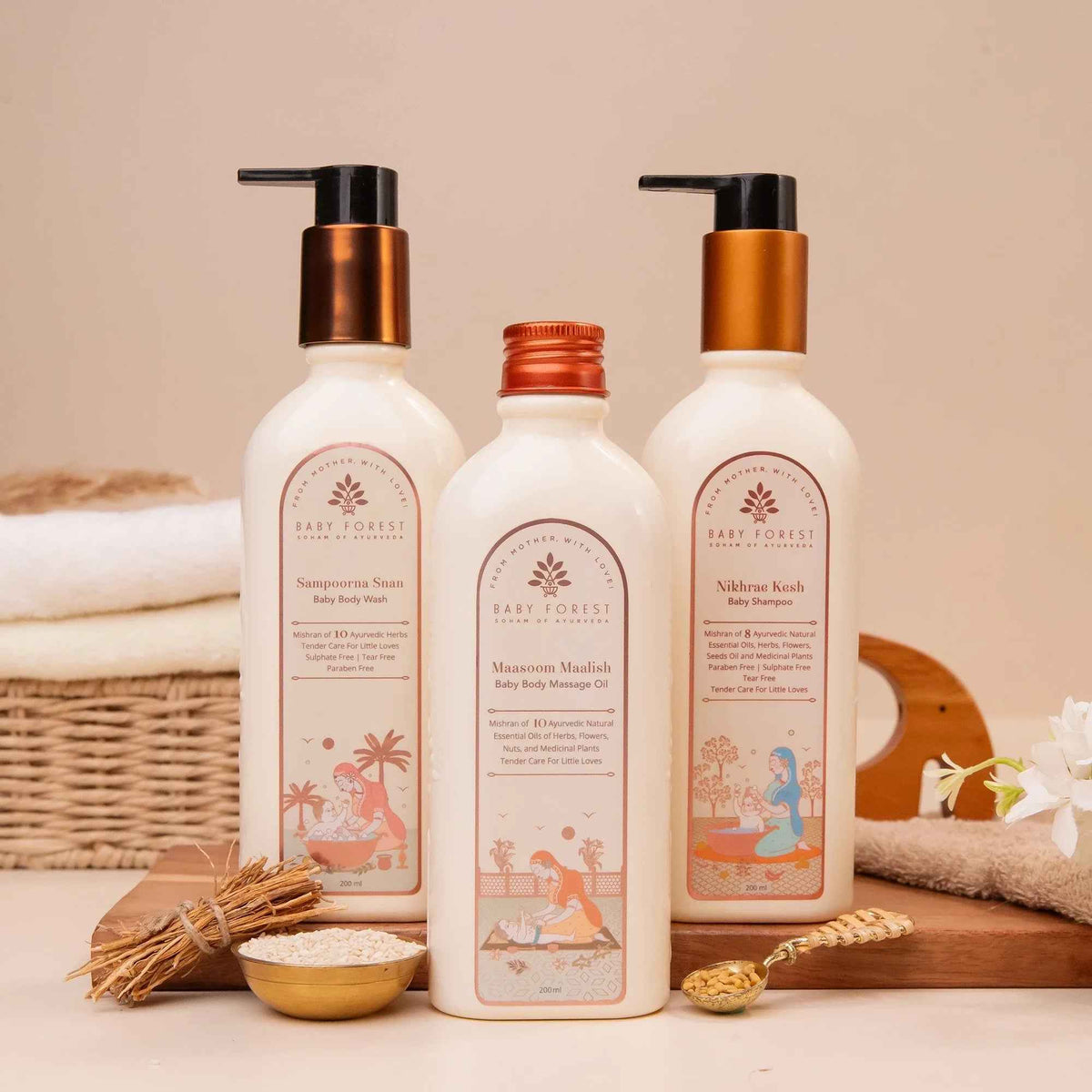 Baby Forest - Baby Weekend Bath Combo (3-Piece Set)