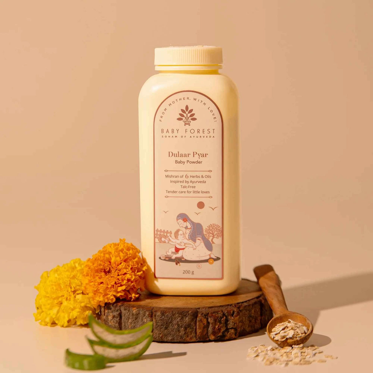 Baby Forest - Dulaar Pyar Talc-Free Baby Powder 200g