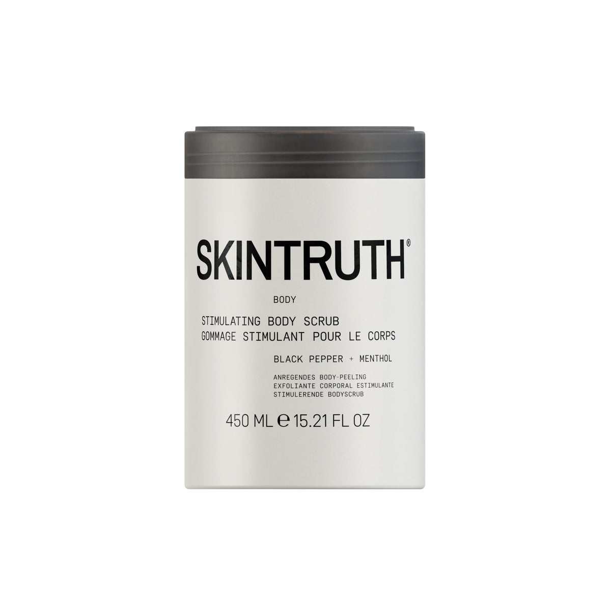 Skintruth - Stimulating Body Scrub 450ml – front of pack