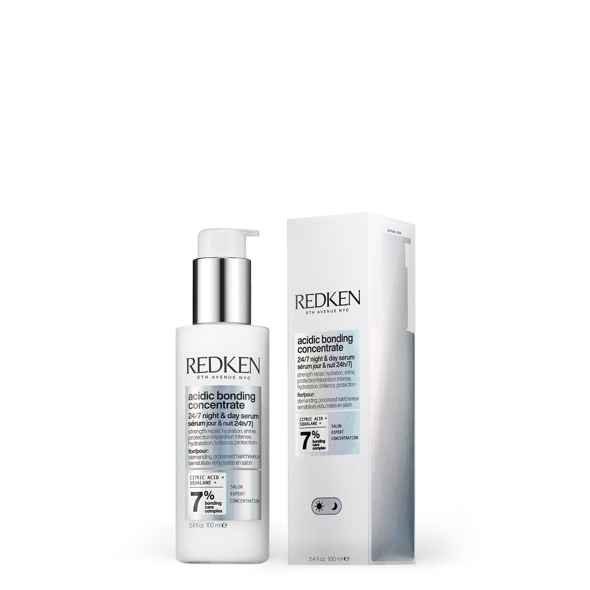 Redken - Acidic Bonding Concentrate 24/7 Night & Day Serum 100ml – front of pack