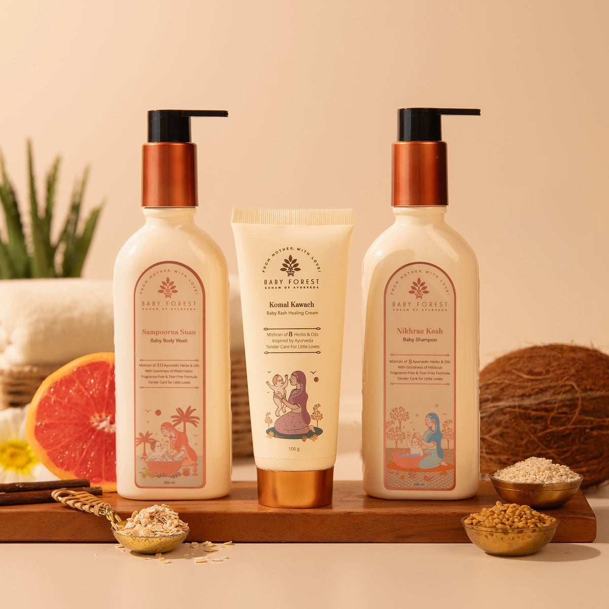 Baby Forest - Cleanse & Soothe Baby Combo (3-Piece Set) – view 2