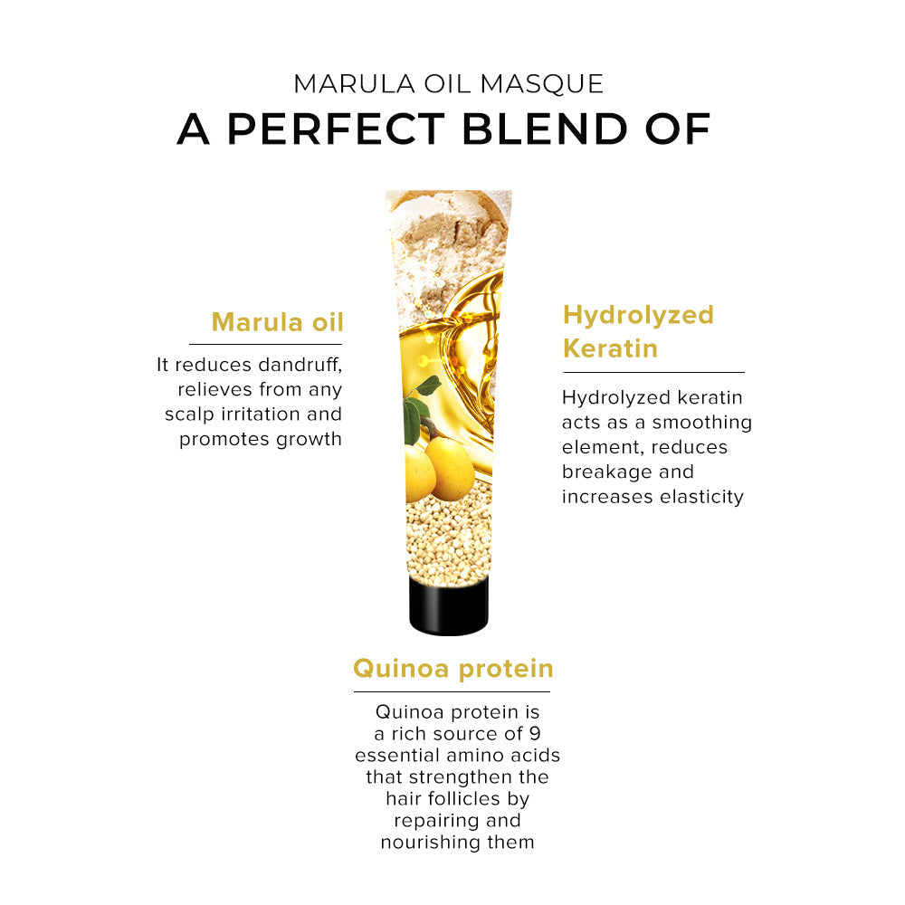 De Fabulous Marula Oil Miracle Repair Masque 75ml – key benefits
