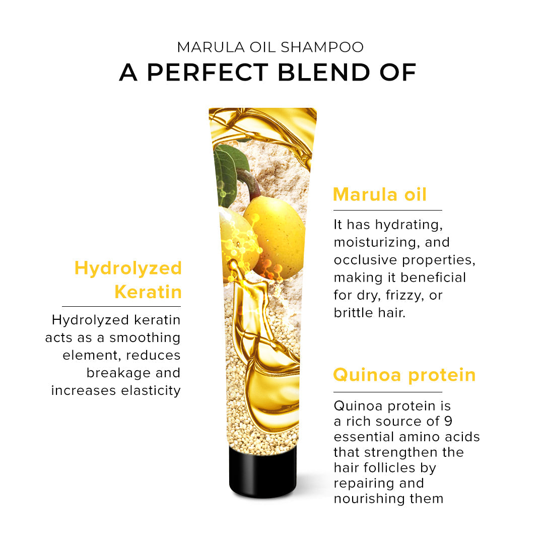 De Fabulous Marula Oil Shampoo 75ml – key benefits