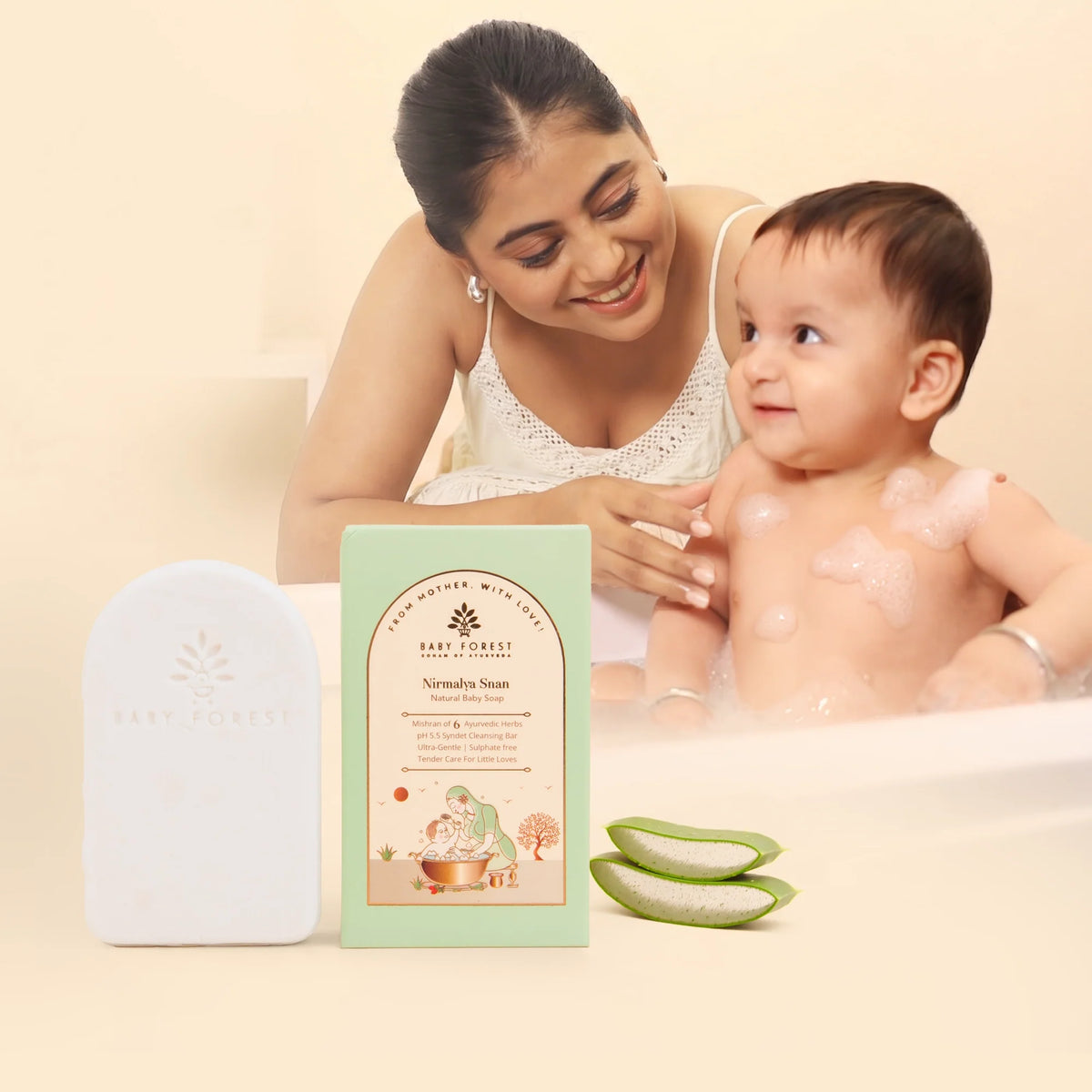 Baby Forest - Nirmalya Snan Natural Baby Soap 75g Pack of 3 – single bar