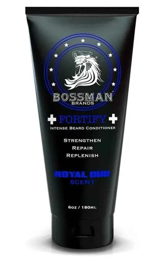 Bossman - Royal Oud Beard Care Trio Bundle (Conditioner, Jelly & Balm) – Bossman Fortify Intense Beard Conditioner Royal Oud 180ml