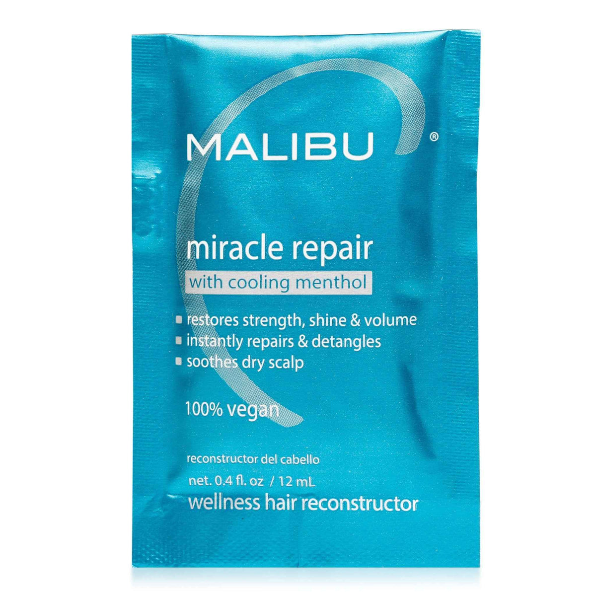 Malibu C - Miracle Repair with Cooling Menthol Sachet 12pc