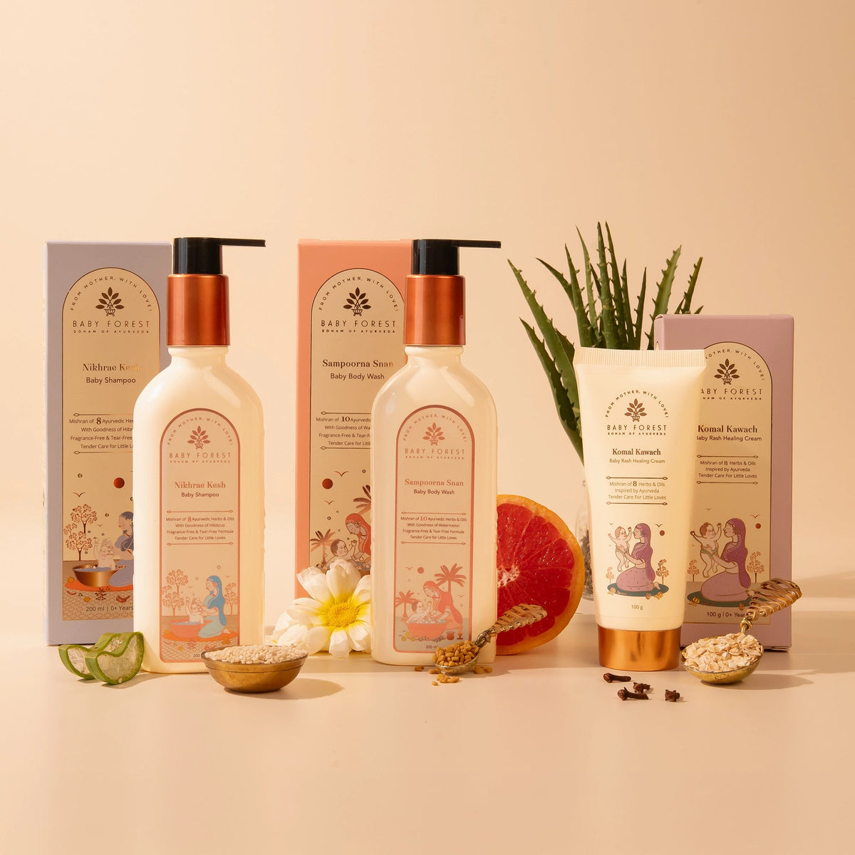 Baby Forest - Cleanse & Soothe Baby Combo (3-Piece Set) – view 3