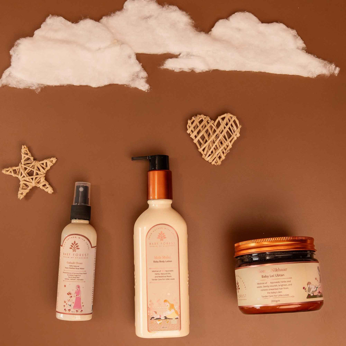 Baby Forest - Glow & Nourish Baby Ritual Combo (3-Piece Set)