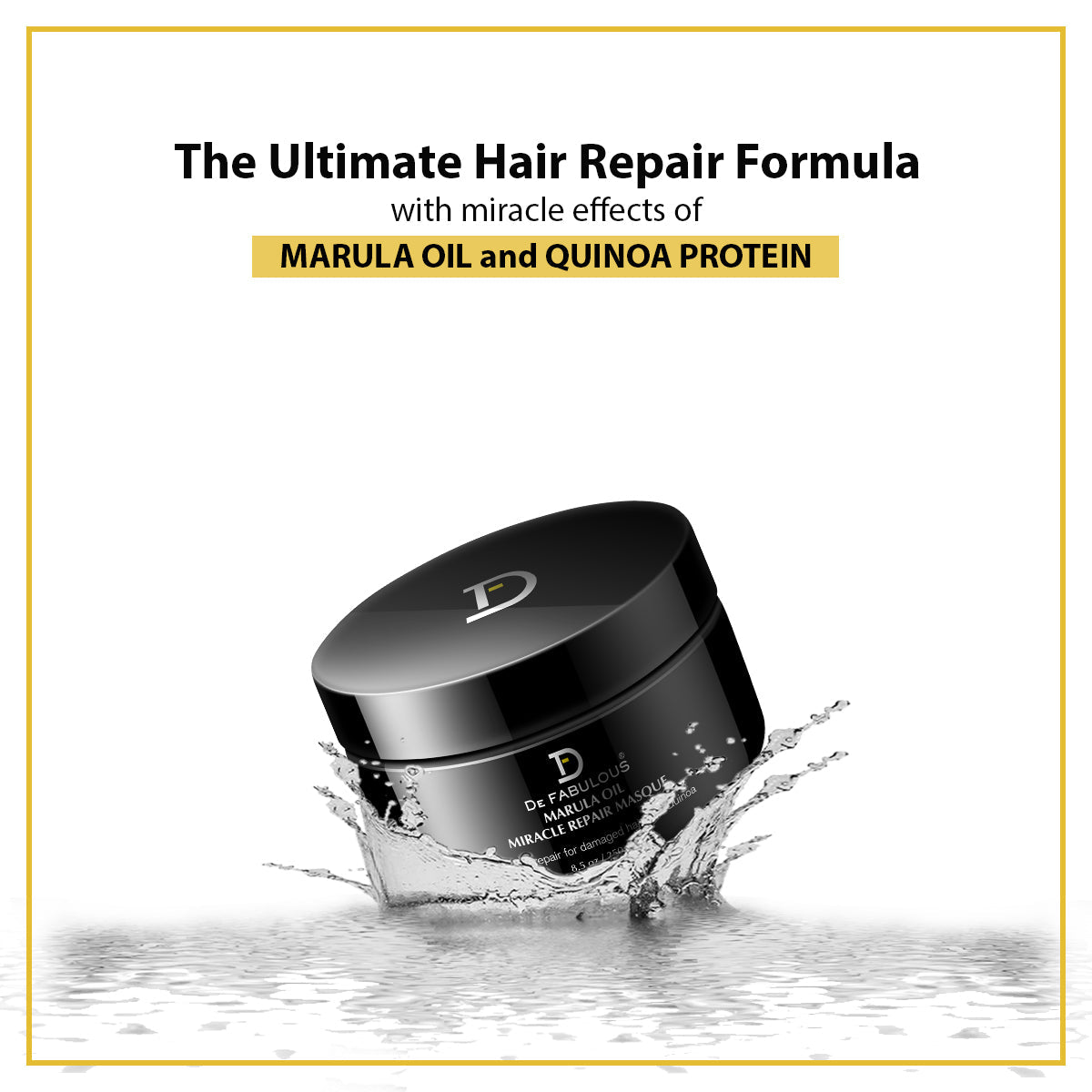 De Fabulous Marula Oil Miracle Repair Masque 250ml – key ingredients