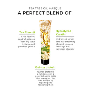 De Fabulous Tea Tree Oil Hair Masque 75ml – key ingredients
