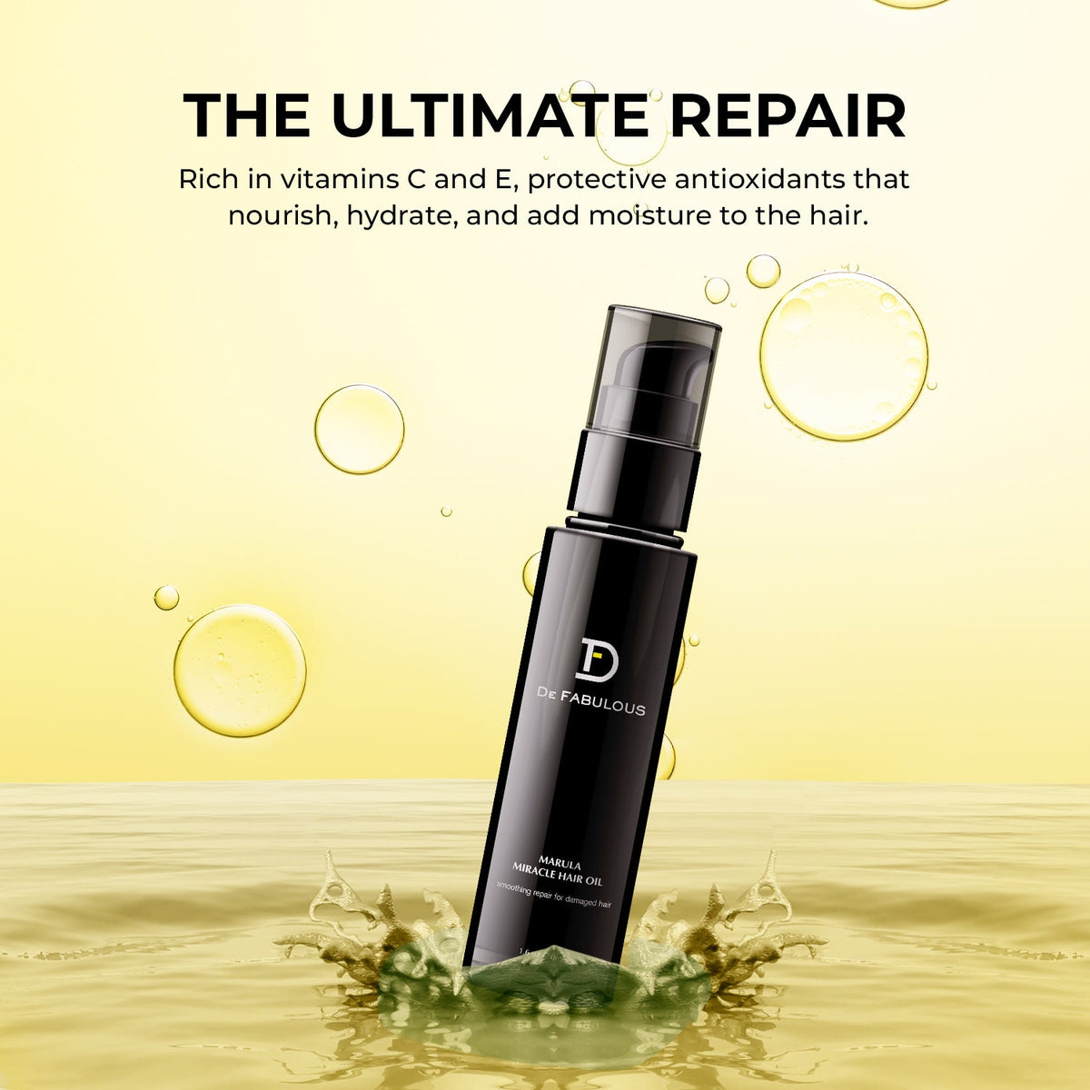 De Fabulous Marula Miracle Hair Oil 50ml – key ingredients