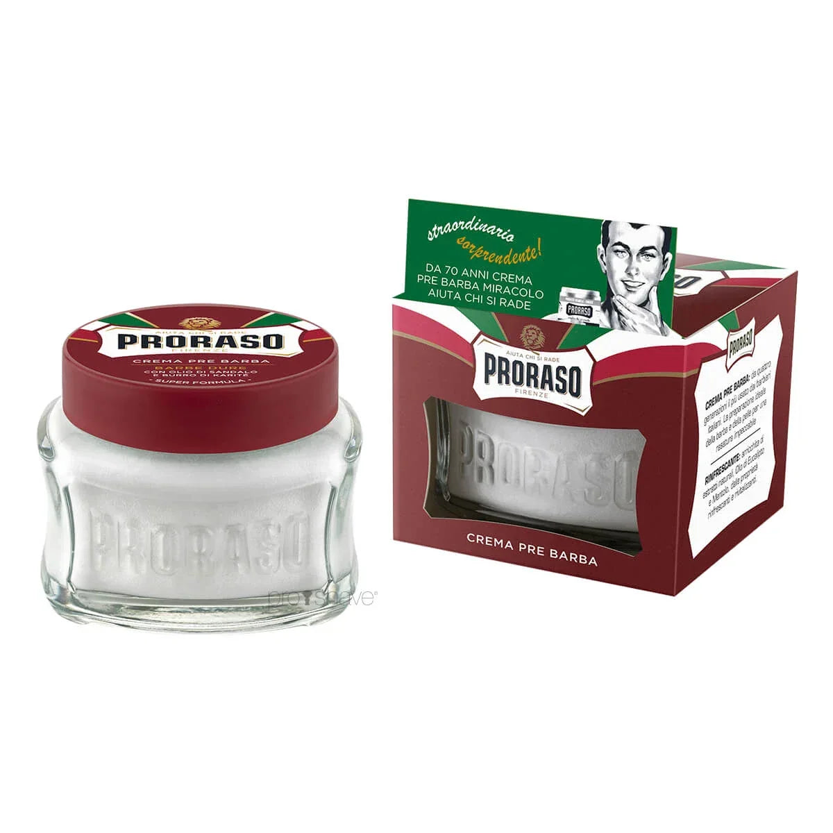 Proraso - Nourishing Pre-Shave Cream Red – Twin Pack (2 x 100ml) – Proraso - Nourishing Pre-Shave Cream Red 100ml