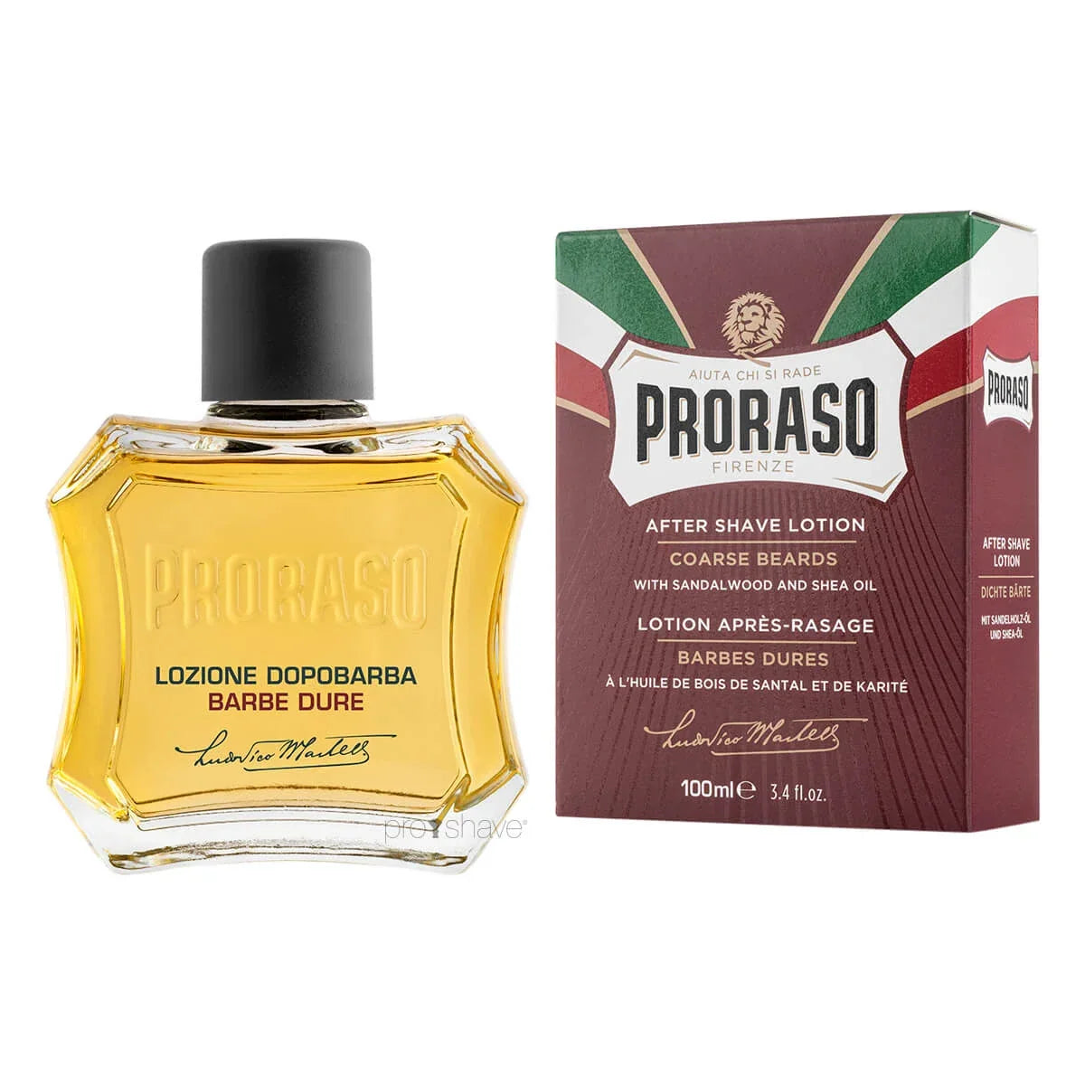 Proraso - Nourishing After Shave Lotion Sandalwood and Shea Butter Red – Twin Pack (2 x 100ml) – Proraso - Nourishing After Shave Lotion Sandalwood and Shea Butter Red 100ml