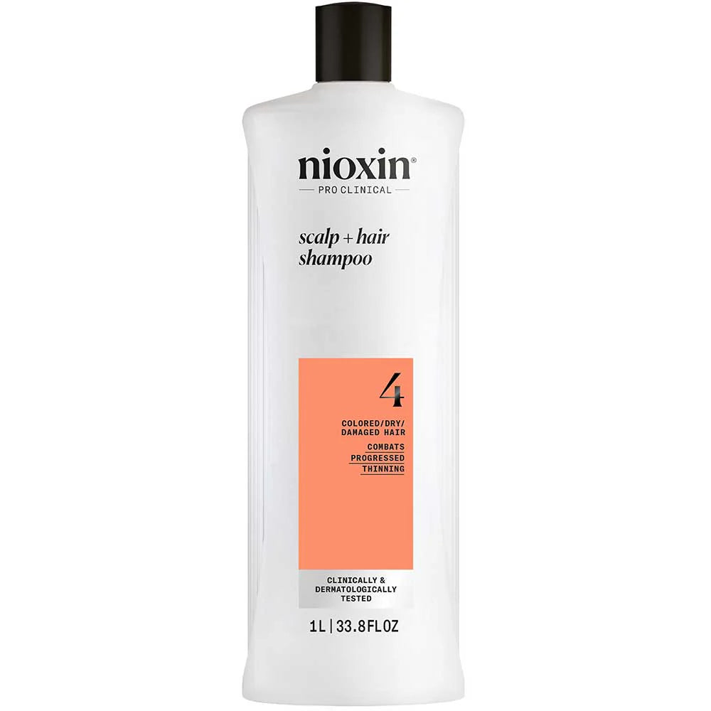 Nioxin Professional Scalp + Hair Thickening System 4 Shampoo 1L