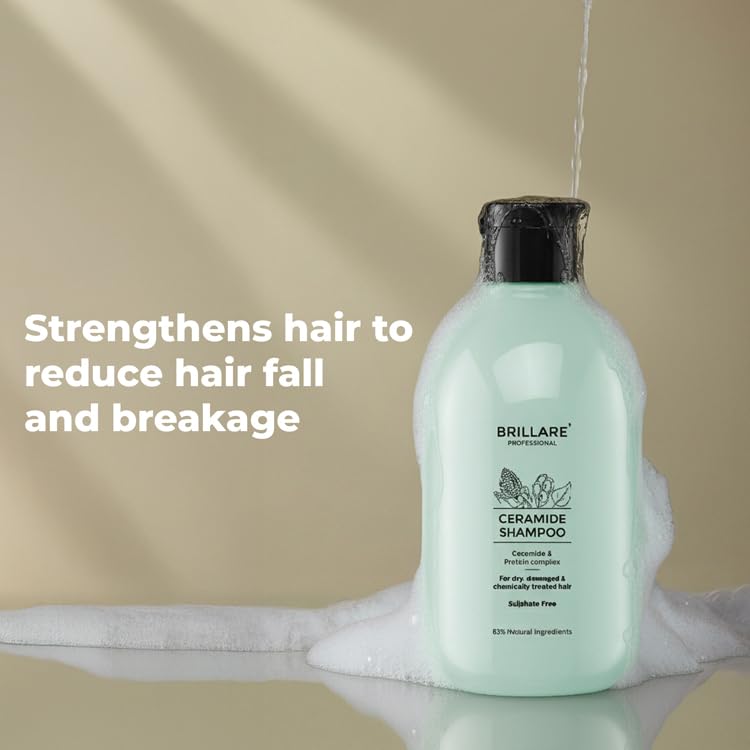 Brillare - Ceramide Shampoo For Dry, Damaged & Chemically Treated Hair 300ml