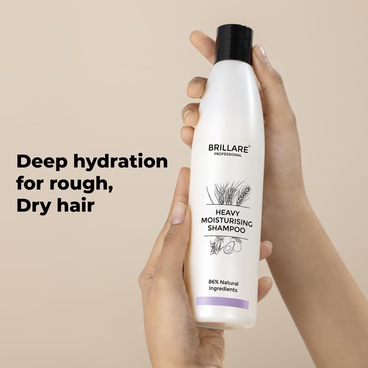 Brillare - Heavy Moisturising Shampoo For Dry, Frizzy Hair 300ml