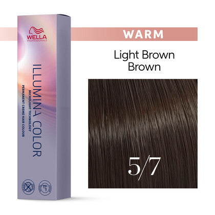Wella Professionals - Illumina Color 5/7 Light Brown-Brown 60ml – front of pack