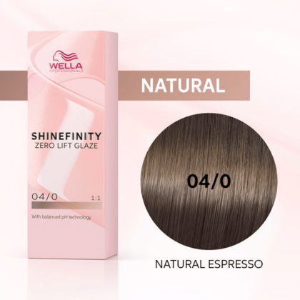 Wella Professionals - Shinefinity 04/0 Natural Espresso 60ml – front of pack
