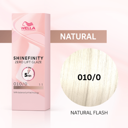 Wella Professionals - Shinefinity 010/0 Natural Flash 60ml – front of pack