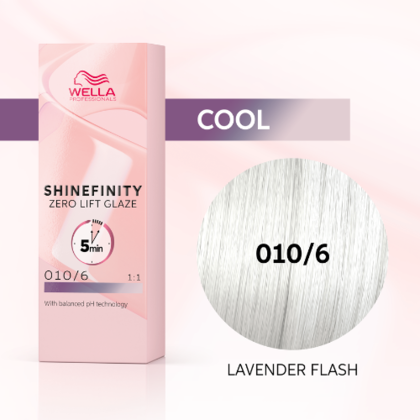 Wella Professionals - Shinefinity 010/6 Lavender Flash 60ml – front of pack