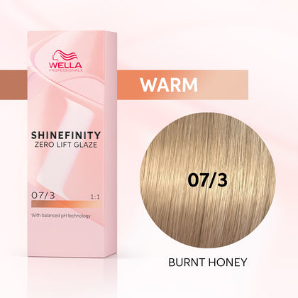 Wella Professionals - Shinefinity 07/3 Burnt Honey 60ml – front of pack