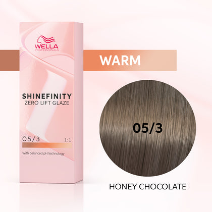Wella Professionals - Shinefinity 05/3 Honey Chocolate 60ml – front of pack