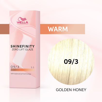 Wella Professionals - Shinefinity 09/3 Golden Honey 60ml – front of pack