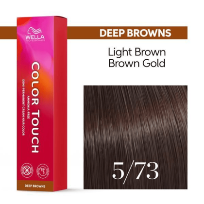 Wella Professionals - Color Touch 5/73 Light Brown-Brown Gold 60ml – front of pack