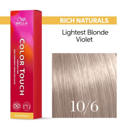Wella Professionals - Color Touch 10/6 Lightest Blonde Violet 60ml – front of pack