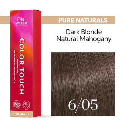 Wella Professionals - Color Touch 6/05 Dark Blonde Natural Mahogany 60ml – front of pack