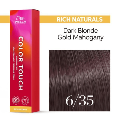 Wella Professionals - Color Touch 6/35 Dark Blonde Gold Mahogany 60ml – front of pack
