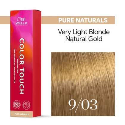 Wella Professionals - Color Touch 9/03 Very Light Blonde Natural Gold 60ml – front of pack