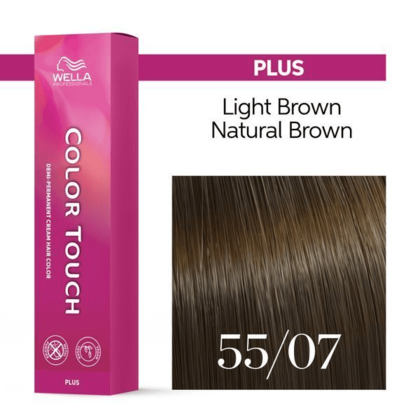Wella Professionals - Color Touch 55/07 Light Brown-Natural Brown 60ml – front of pack